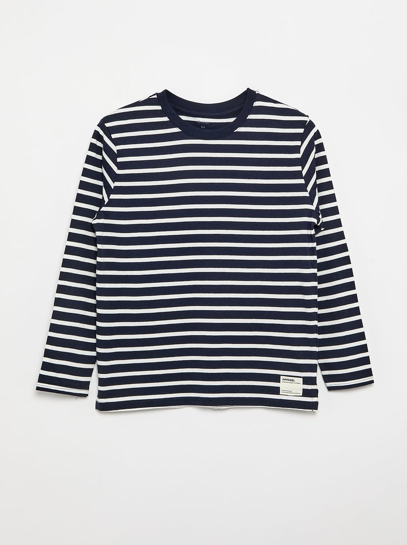 2er-Pack Langarm-T-Shirts Bleu - Kiabi