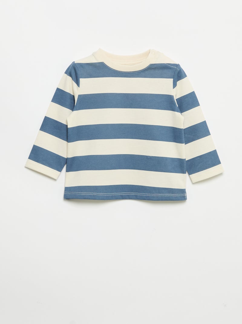 2er-Pack Langarm-T-Shirts Bleu - Kiabi