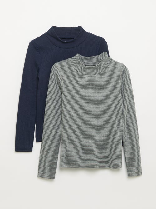 2er-Pack Langarm-T-Shirts - Kiabi