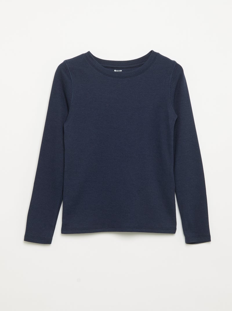 2er-Pack Langarm-T-Shirts Gris - Kiabi