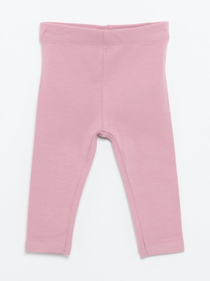 2er-Pack lange Leggings Beige - Kiabi