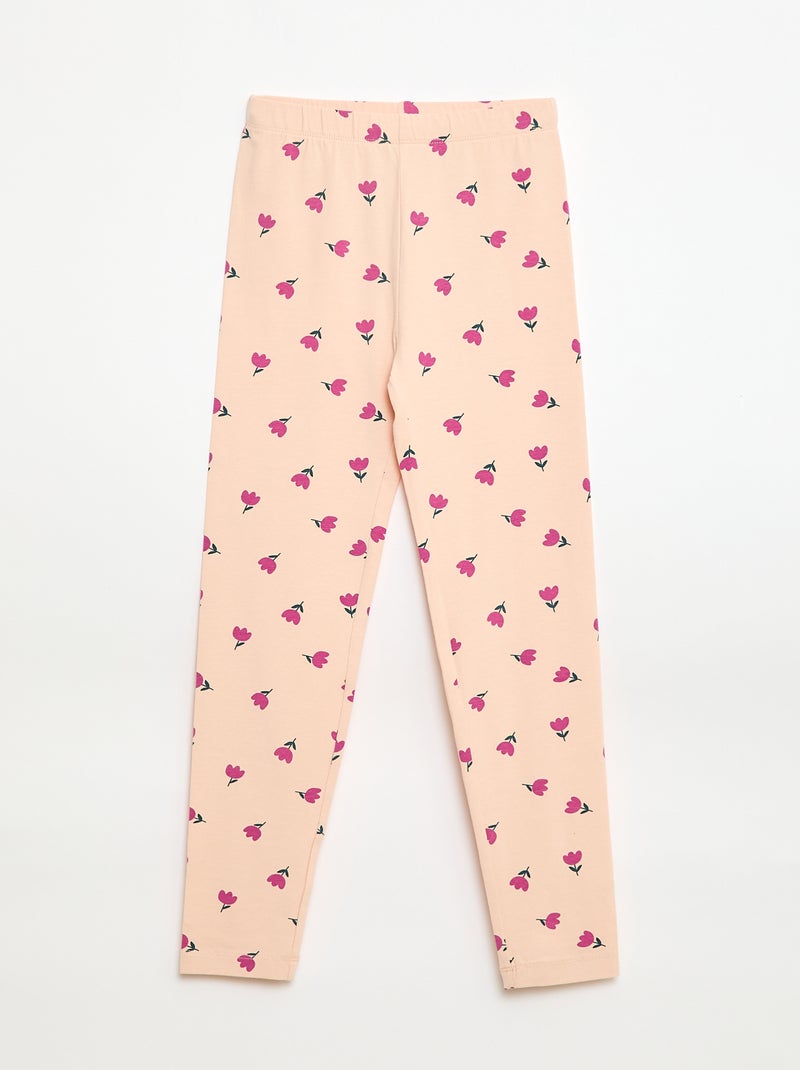 2er-Pack lange Leggings Rosa - Kiabi
