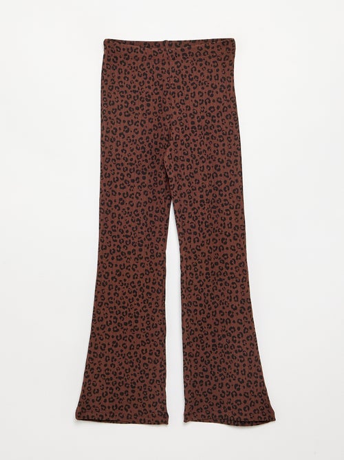 2er-Pack Leggings - 1 unifarben + 1 bedruckt - Kiabi