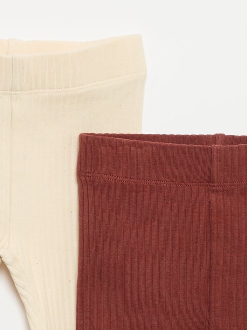 2er-Pack Leggings aus Rippstrick - Kiabi