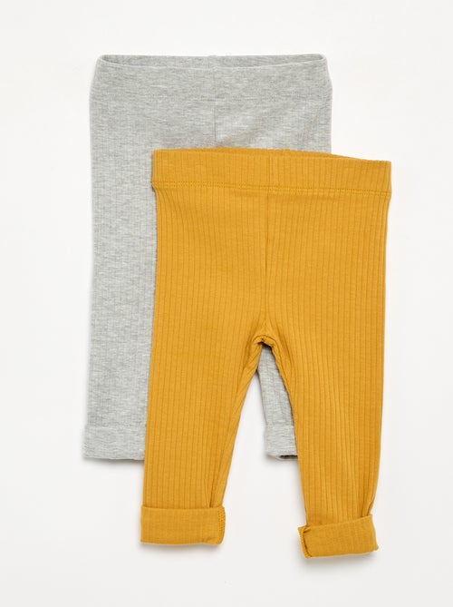 2er-Pack Leggings aus Rippstrick - Kiabi