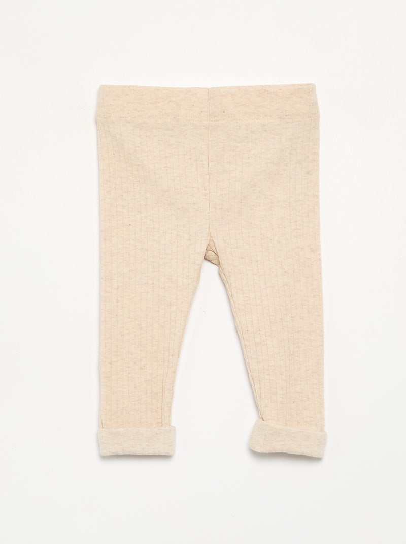 2er-Pack Leggings aus Rippstrick Vert - Kiabi