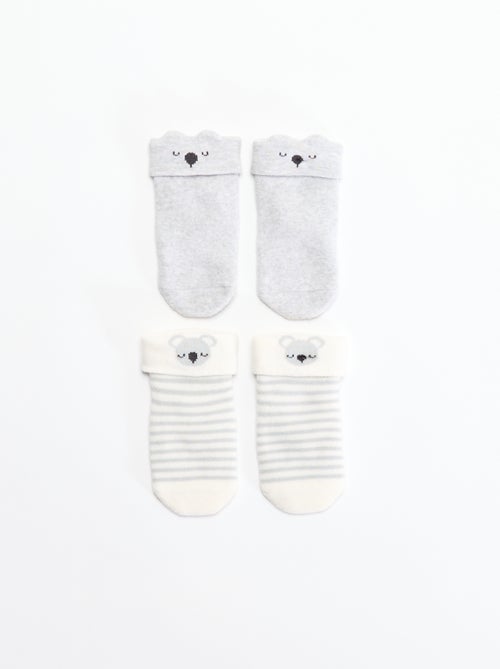 2er-Pack Neugeborenen-Socken - Kiabi