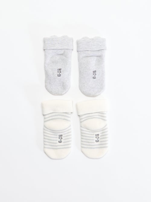 2er-Pack Neugeborenen-Socken - Kiabi