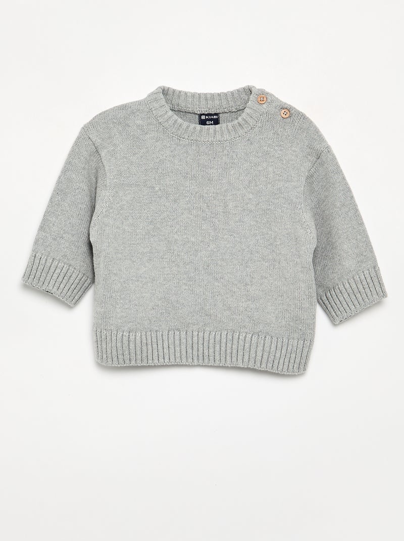 2er-Pack Pullover – 1 gestreift + 1 unifarben Vert - Kiabi