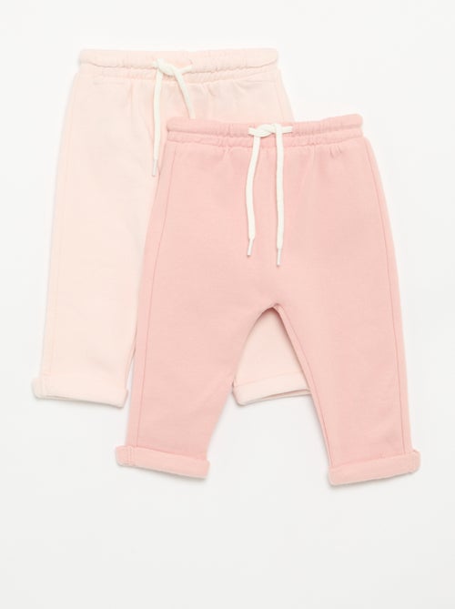 2er-Pack Sarouel-Hosen aus Molton - Kiabi