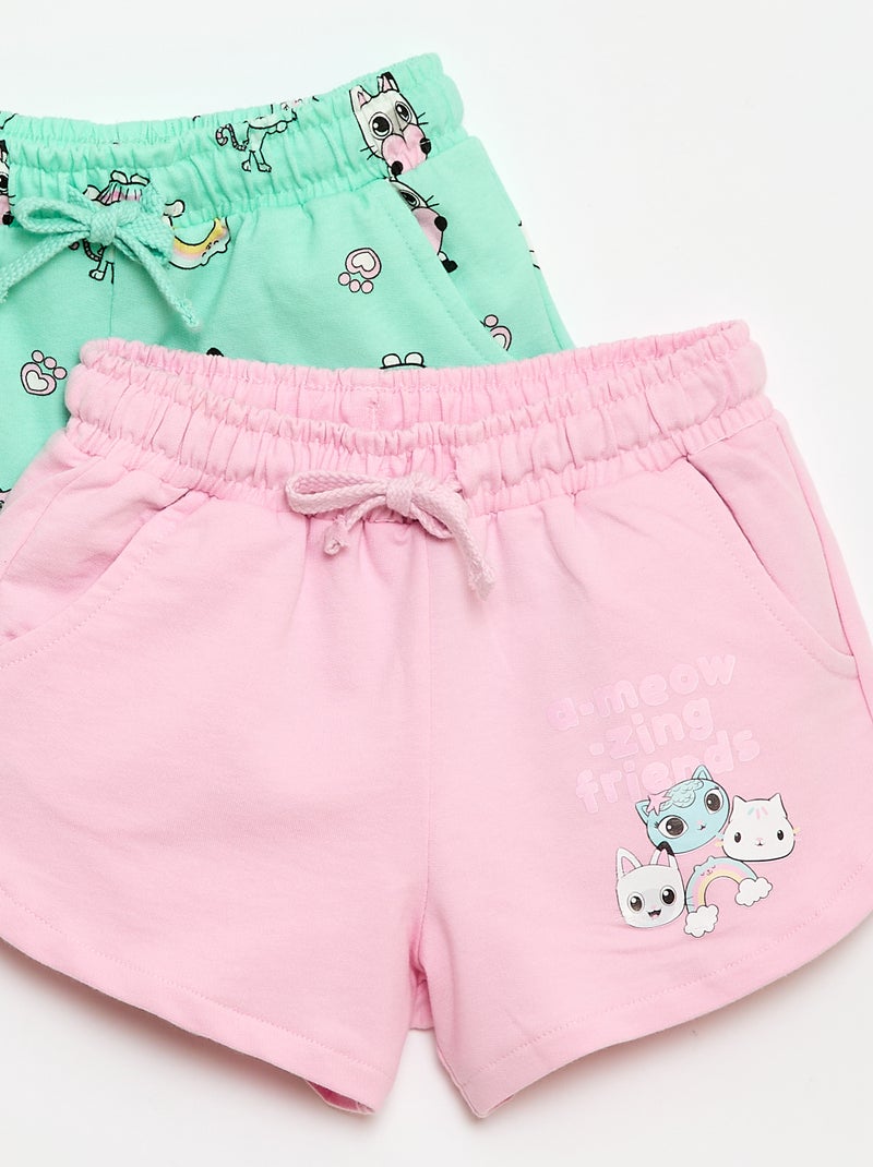 2er-Pack Shorts 'Gabby und das magische Haus' Grün - Kiabi
