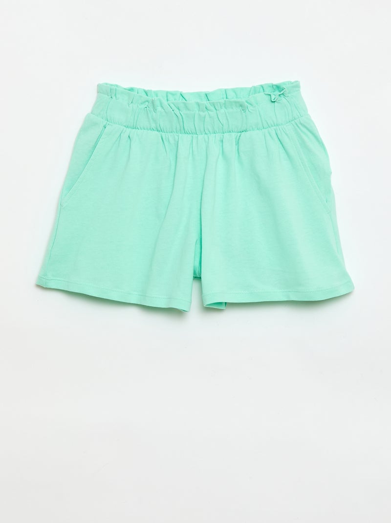 2er-Pack Shorts mit elastischem Bund Weiß - Kiabi