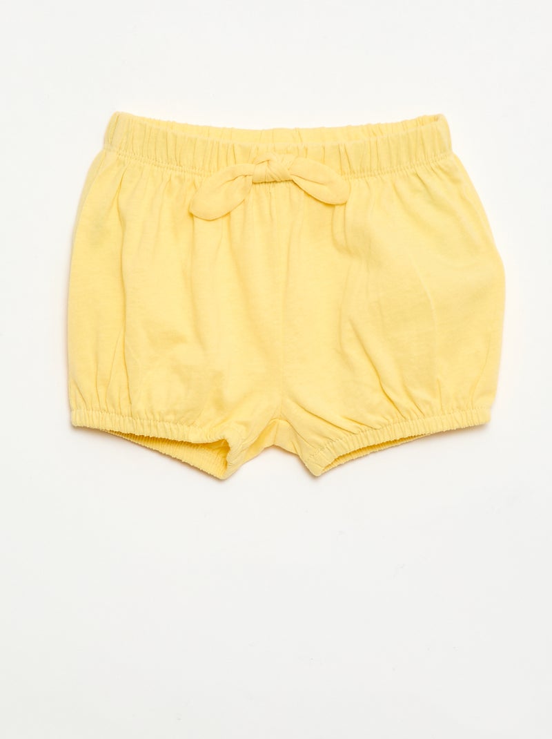 2er-Pack Shorts mit Zierschleifen Blau - Kiabi