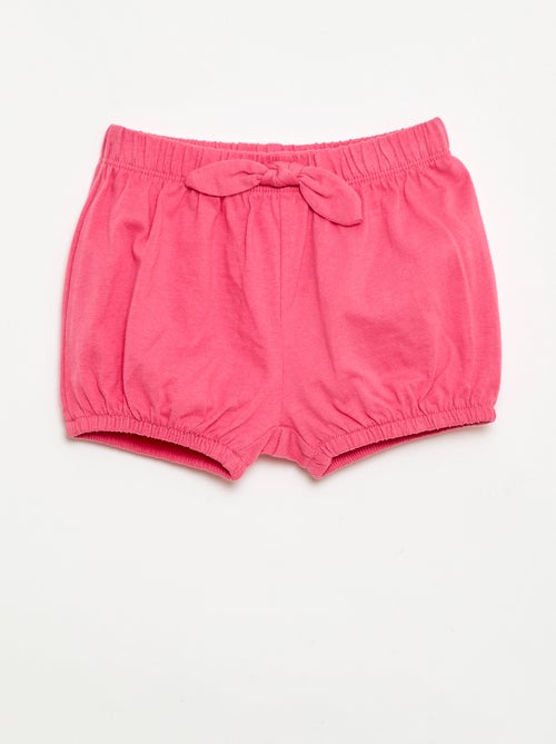 2er-Pack Shorts mit Zierschleifen - Kiabi