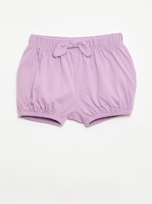2er-Pack Shorts mit Zierschleifen - Kiabi