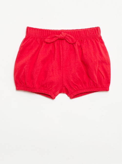 2er-Pack Shorts mit Zierschleifen - Kiabi