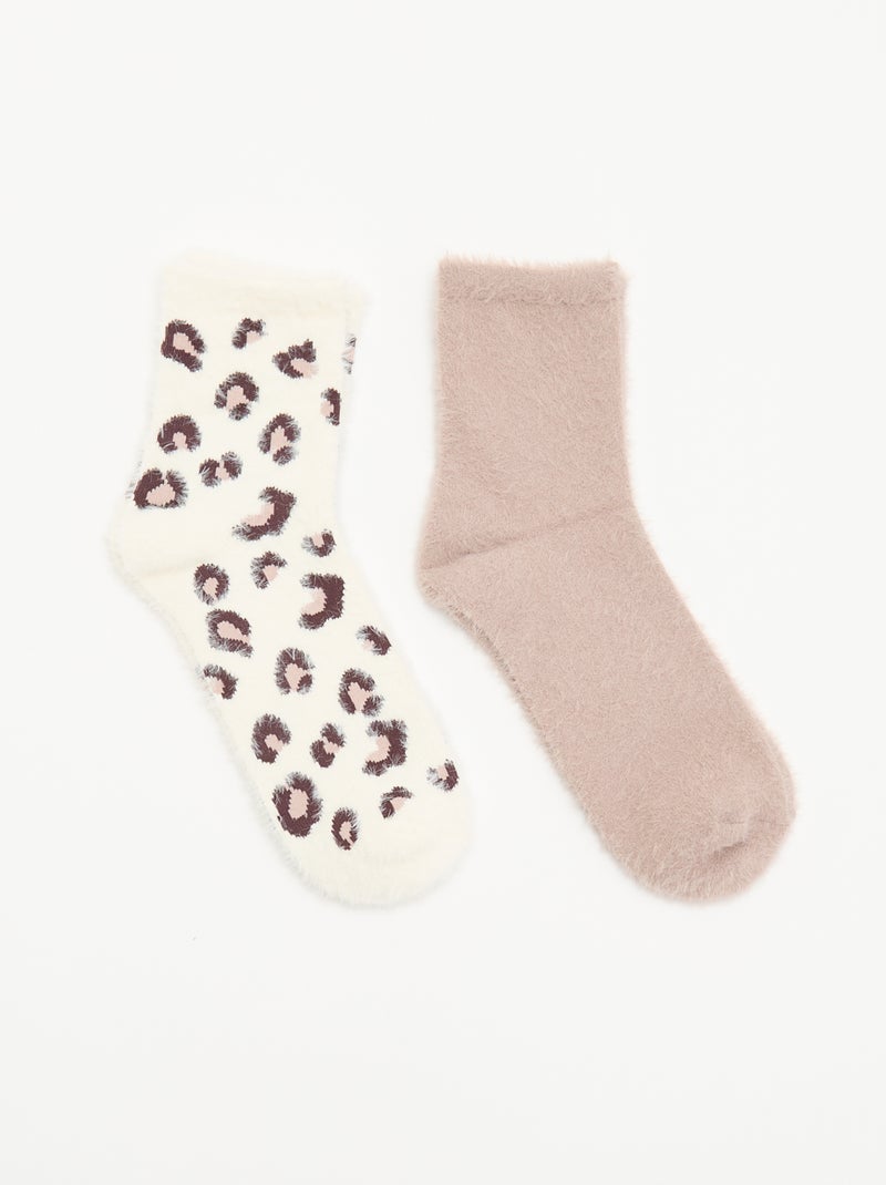2er-Pack Socken Marron - Kiabi