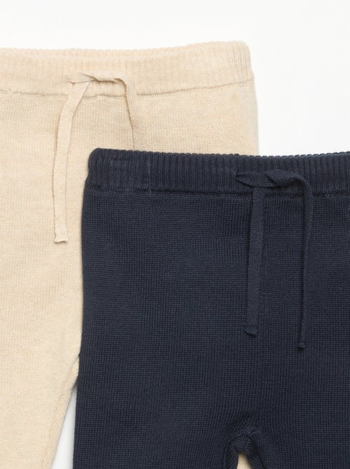 2er-Pack Strickhosen aus Baumwolle - Kiabi