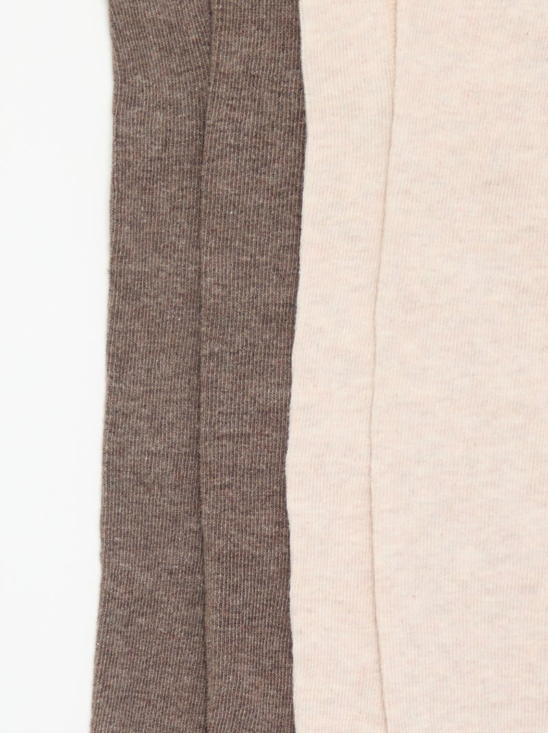 2er-Pack Strumpfhosen Marron - Kiabi