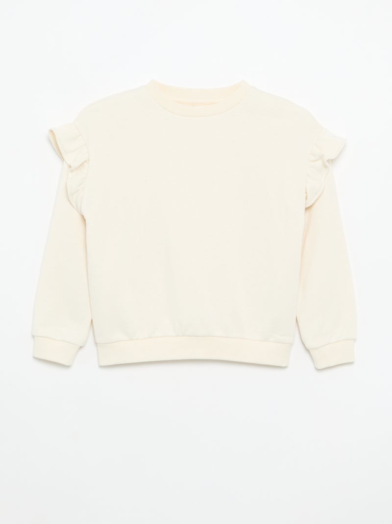 2er-Pack Sweatshirts mit Rüschen an den Schultern Grau - Kiabi