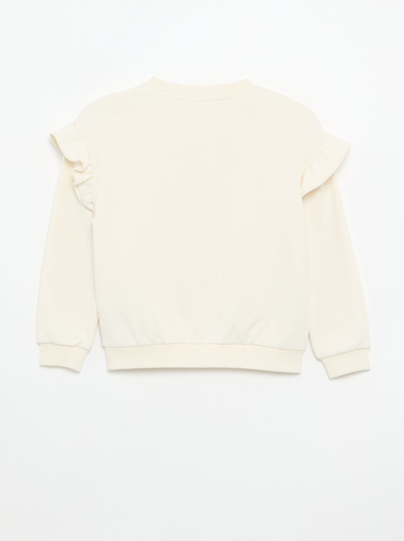 2er-Pack Sweatshirts mit Rüschen an den Schultern Grau - Kiabi