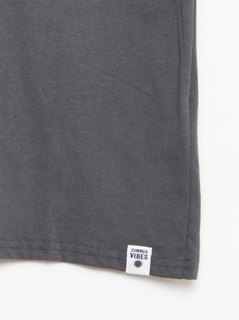 2er-Pack T-Shirts Beige - Kiabi