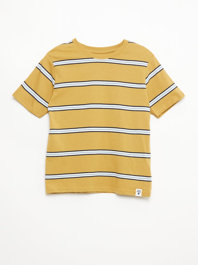 2er-Pack T-Shirts Beige - Kiabi