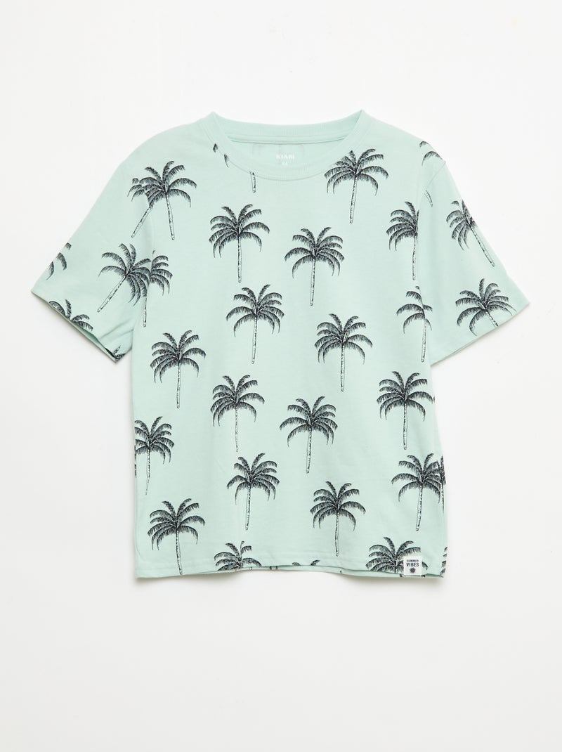 2er-Pack T-Shirts Blau - Kiabi