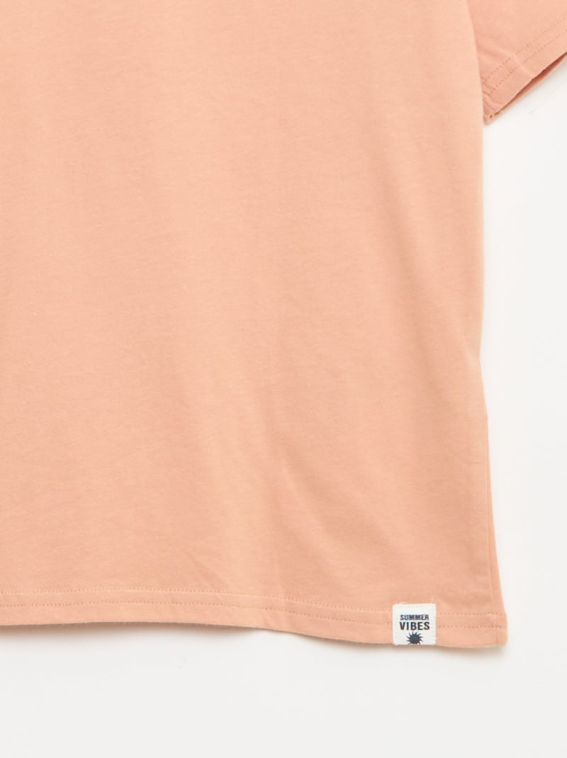 2er-Pack T-Shirts Rot - Kiabi