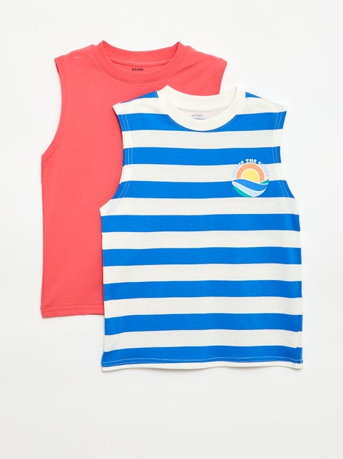 2er-Pack Tanktops mit Rundhalsausschnitt - Kiabi