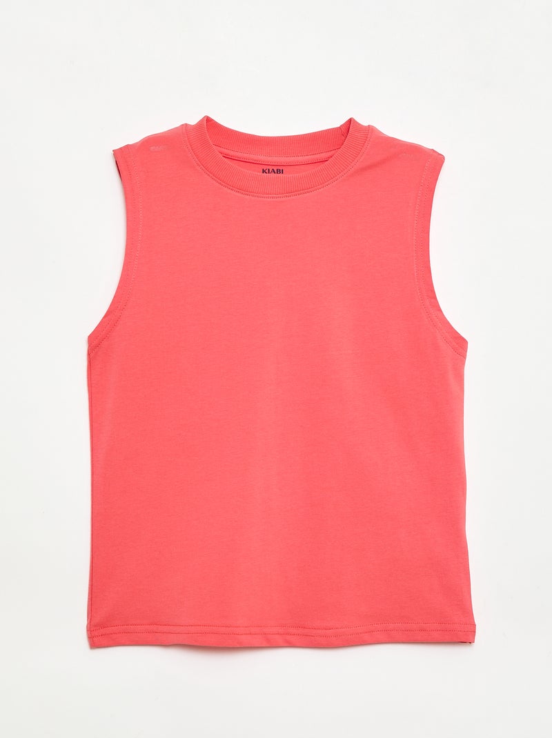 2er-Pack Tanktops mit Rundhalsausschnitt Blau - Kiabi