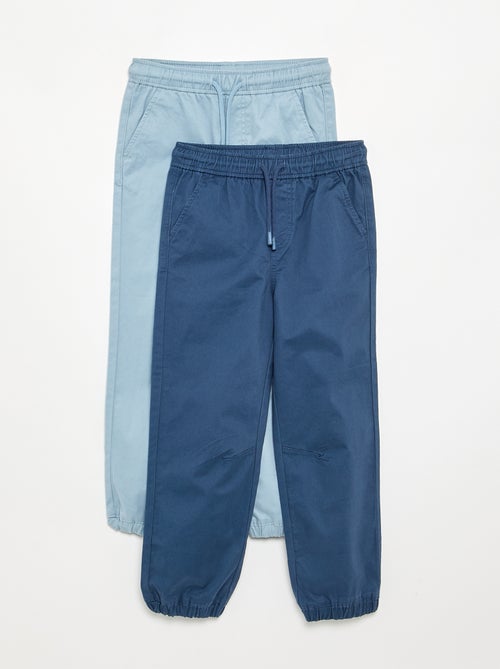 2er-Pack Twill-Jogginghosen - Kiabi