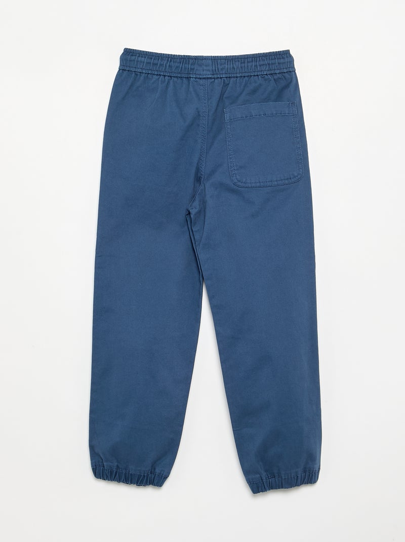 2er-Pack Twill-Jogginghosen Blau - Kiabi