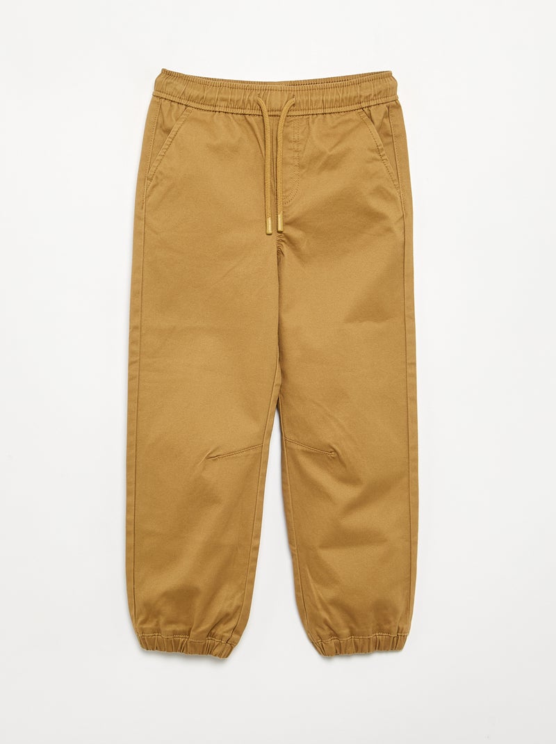 2er-Pack Twill-Jogginghosen GELB - Kiabi