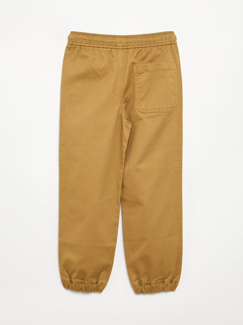 2er-Pack Twill-Jogginghosen GELB - Kiabi
