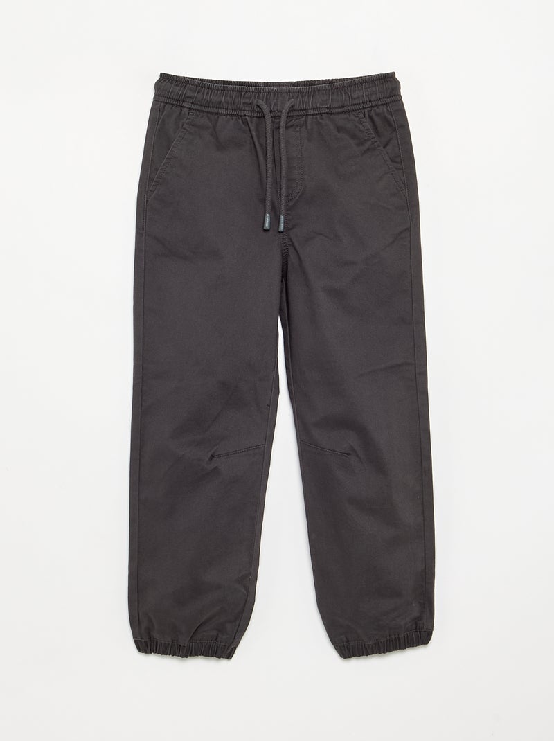 2er-Pack Twill-Jogginghosen Grau - Kiabi