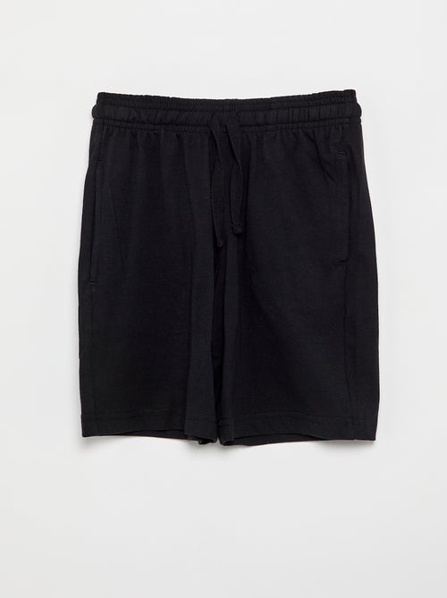 2er-Pack unifarbene Baumwoll-Jersey-Shorts - Kiabi