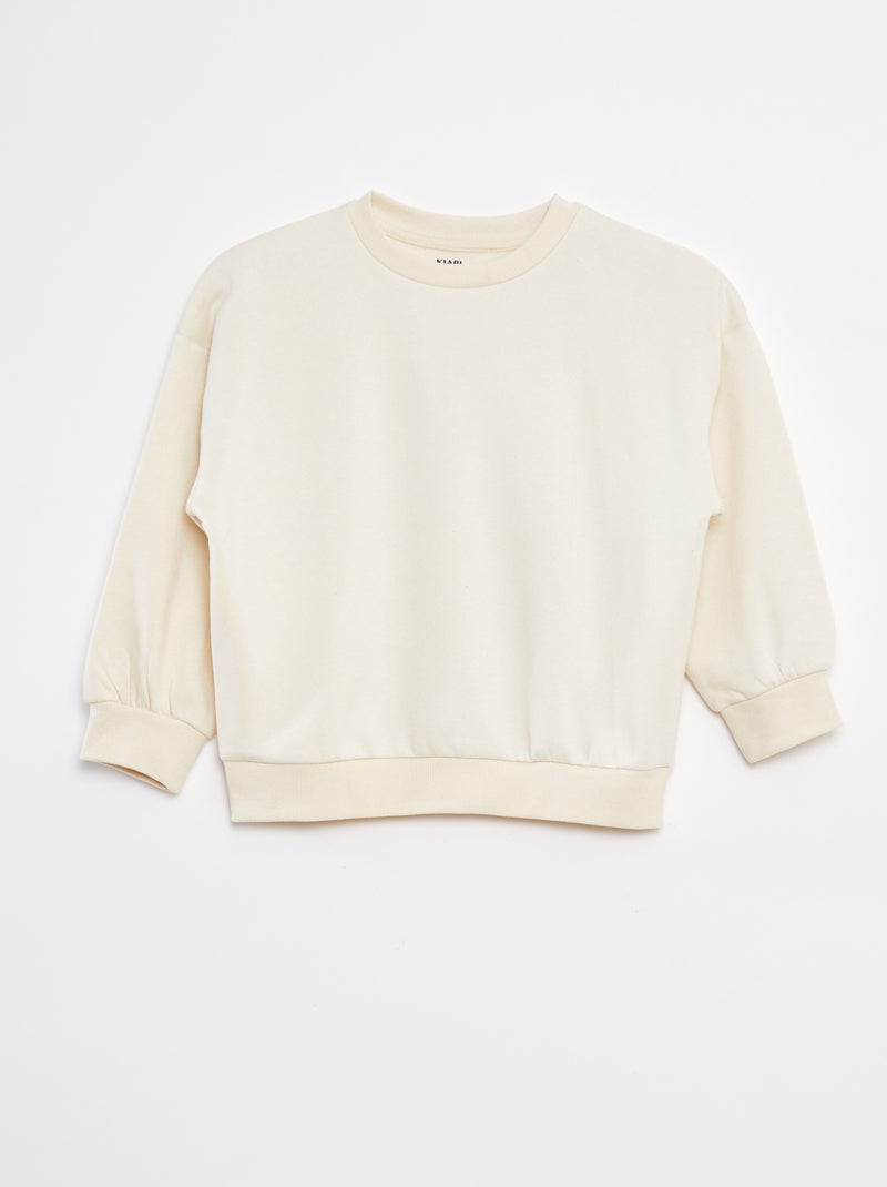 2er-Pack unifarbene Sweatshirts aus Molton Blau - Kiabi