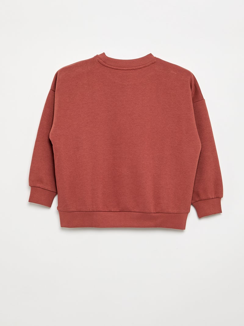 2er-Pack unifarbene Sweatshirts Beige - Kiabi