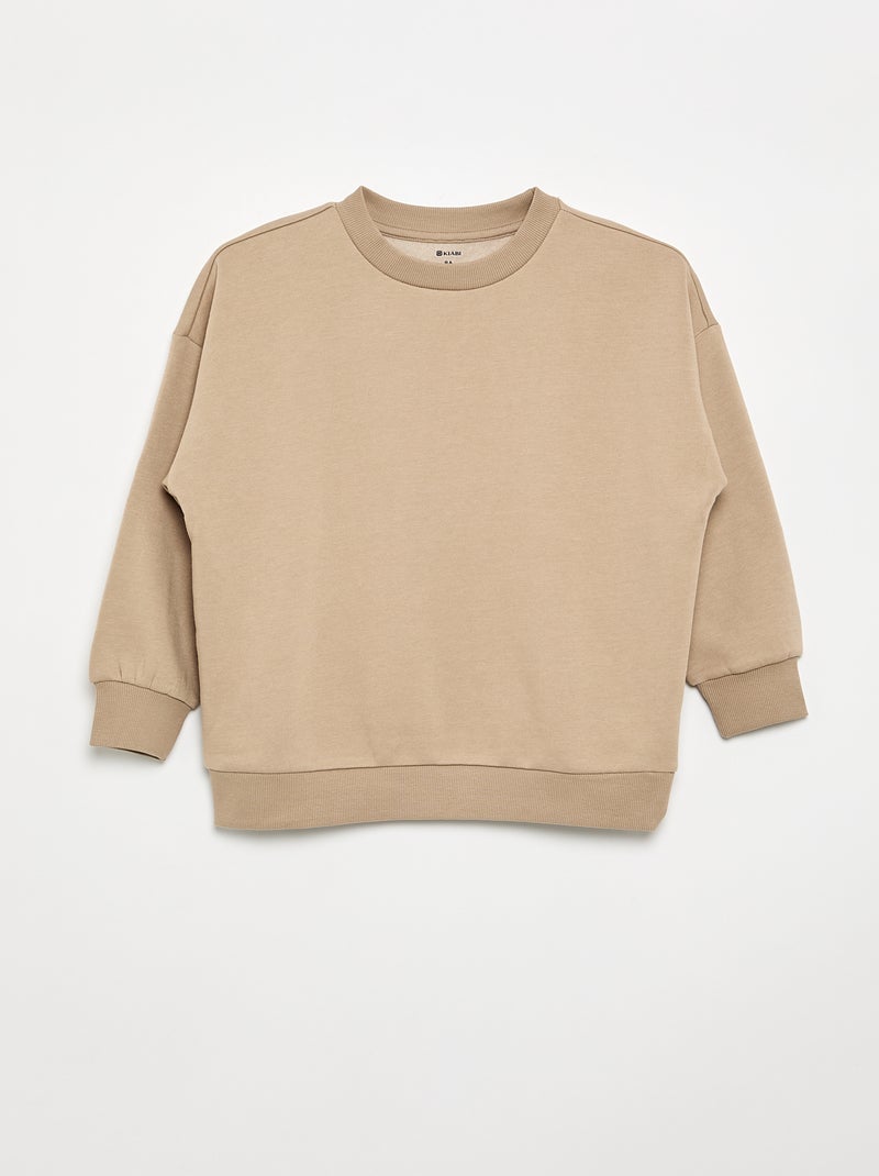 2er-Pack unifarbene Sweatshirts Kaki - Kiabi