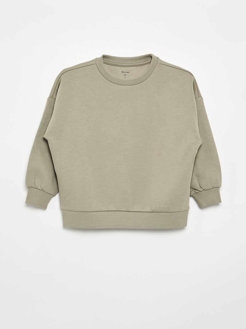 2er-Pack unifarbene Sweatshirts Marron - Kiabi