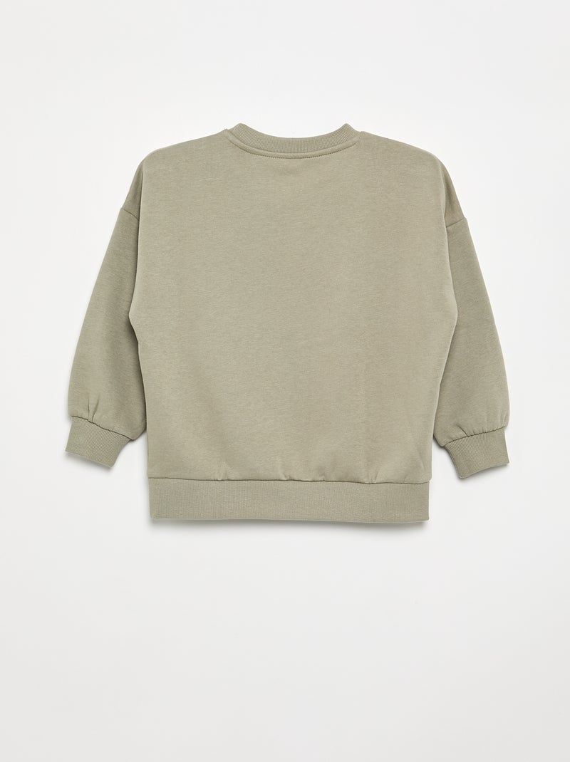 2er-Pack unifarbene Sweatshirts Marron - Kiabi