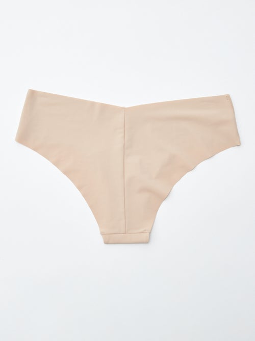 2er-Pack unsichtbare Mikrofaser-Shortys - Kiabi