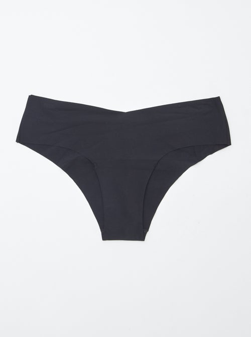 2er-Pack unsichtbare Shortys aus Mikrofaser - Kiabi