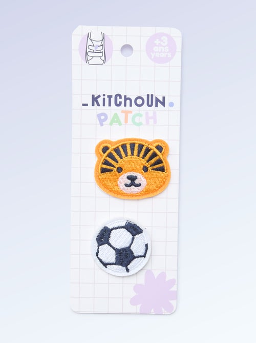2er-Set Aufsteck-Patches zum Personalisieren deiner 'Kitchoun' Turnschuhe - Kiabi 2er-Set Aufsteck-Patches zum Personalisieren deiner 'Kitchoun' Turnschuhe - Kiabi