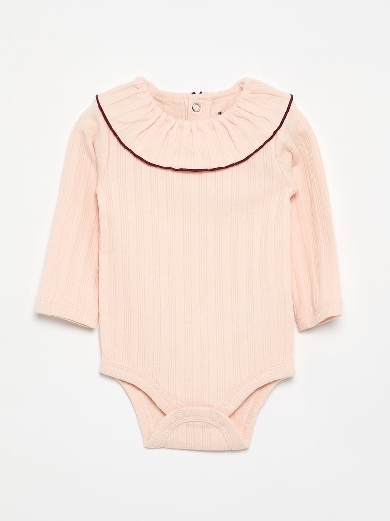 2er-Set Bodys mit Fantasiekragen Blanc - Kiabi