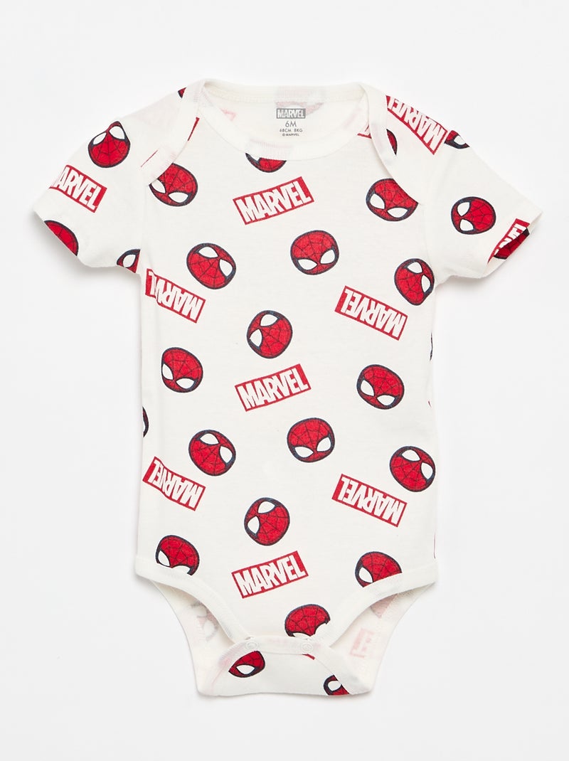 2er-Set Bodys 'Spider-Man' 'Marvel' Blanc - Kiabi