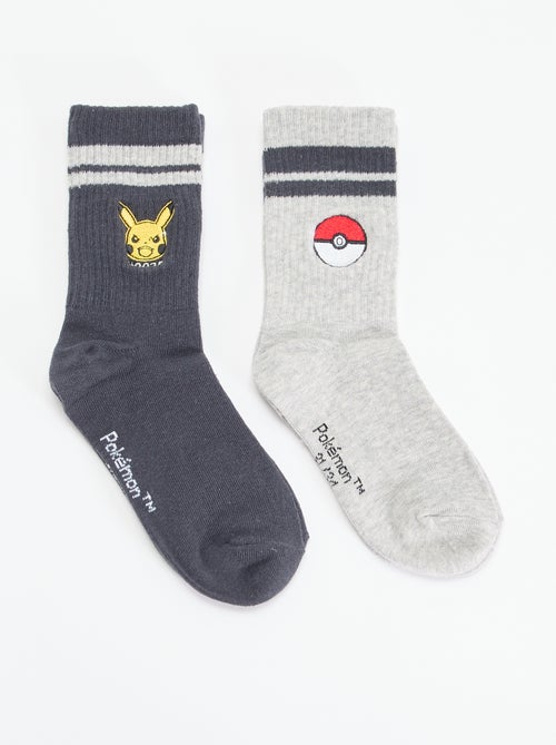 2er-Set Fantasiesocken 'Pokémon' 'Pikachu' und 'Pokéball' - Kiabi
