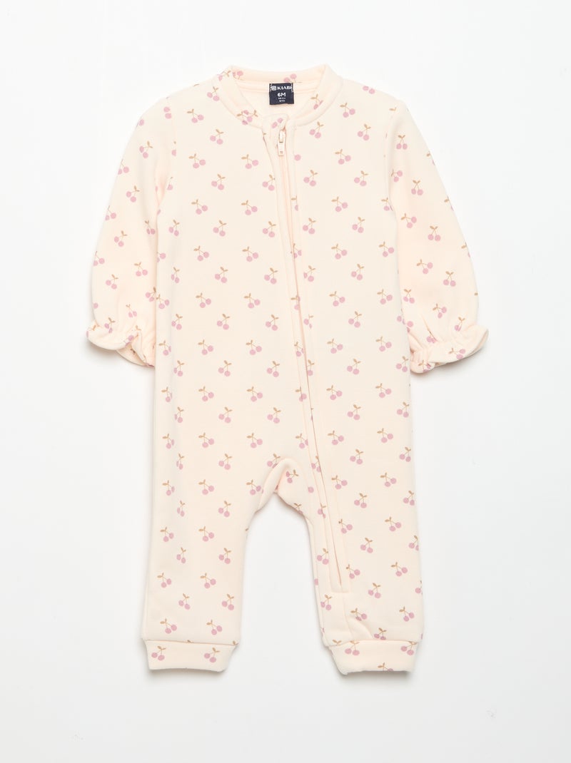 2er-Set Fleece-Schlafanzüge Rose - Kiabi