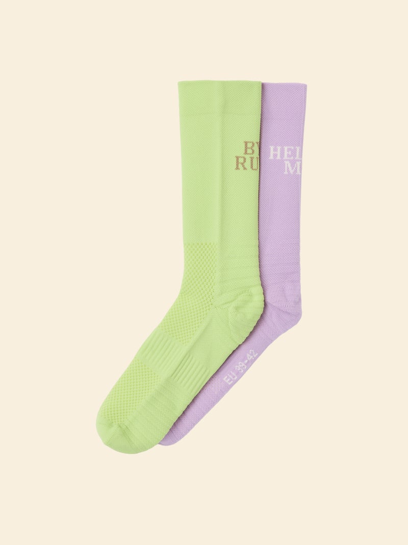 2er-Set hohe Socken - (ekstract) Violet - Kiabi